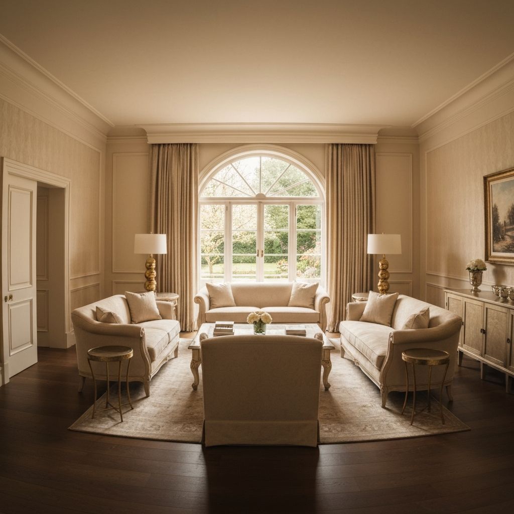 Luxurious interior design living space